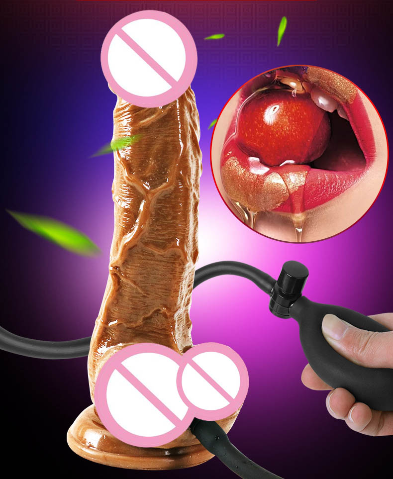 Large Inflatable Horse Dildo Gspot Stimulation Enlargement Sex Toy Womens Masturbation Aid Quality Penis Pump - 1