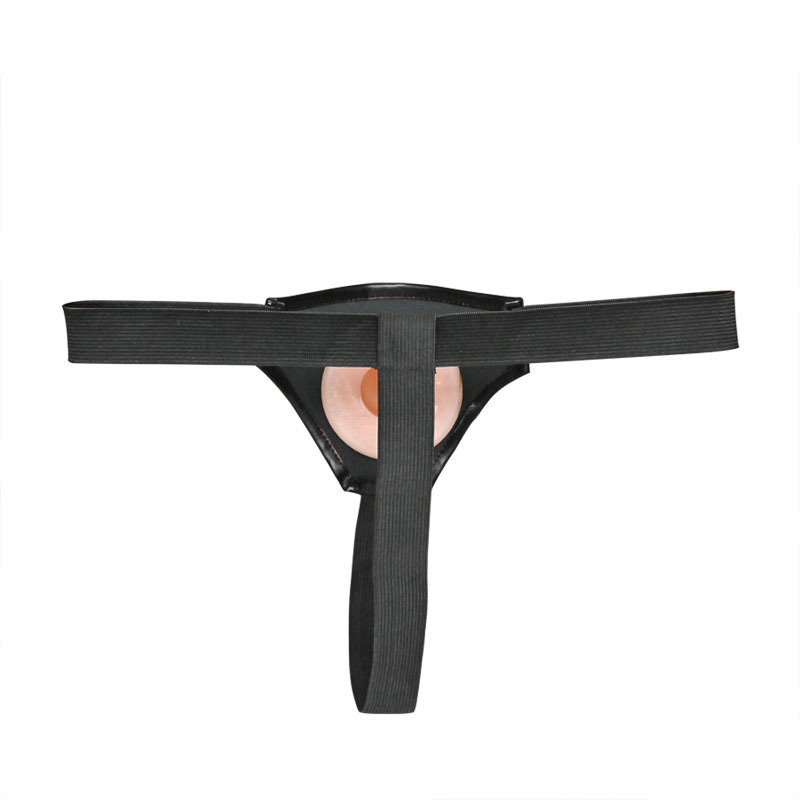 Erectile Dysfunction Aid Realistic Hollow Strapon Dildo For Men Vibrating Lesbian Sex Toy - 4