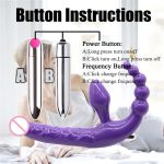 Strapless Strapon Dildo Dual Vibrators Rechargeable Lesbian Strap-on Penis Pegging Double Ended For Women Toys Adult - 2