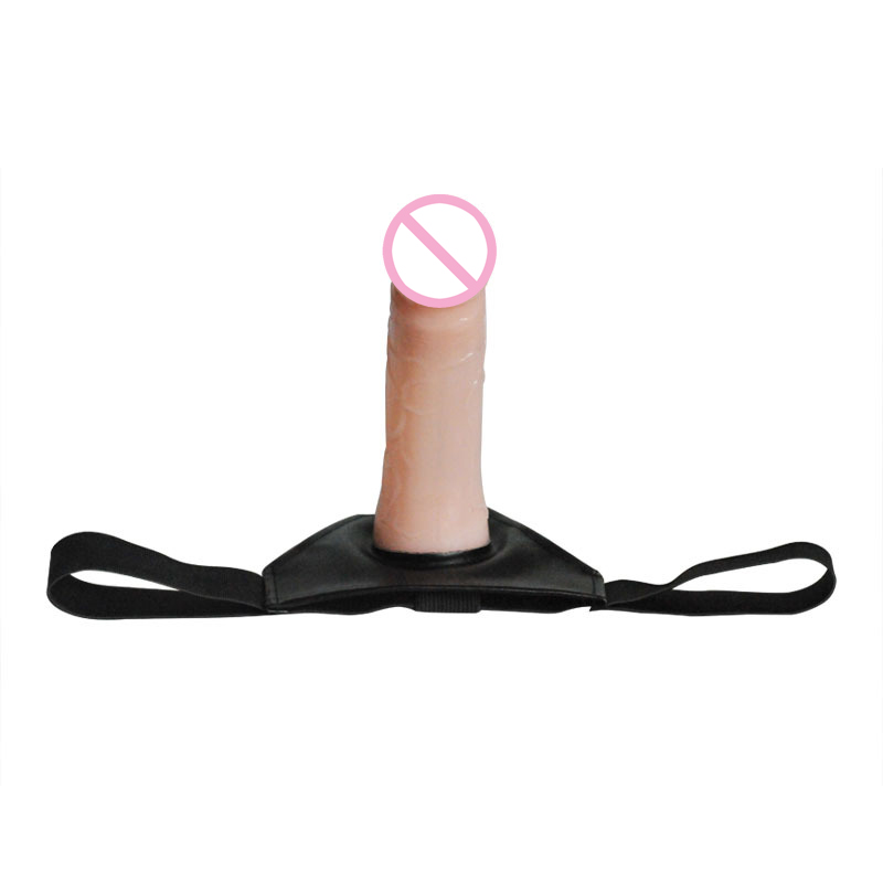 Erectile Dysfunction Aid Realistic Hollow Strapon Dildo For Men Vibrating Lesbian Sex Toy - 6