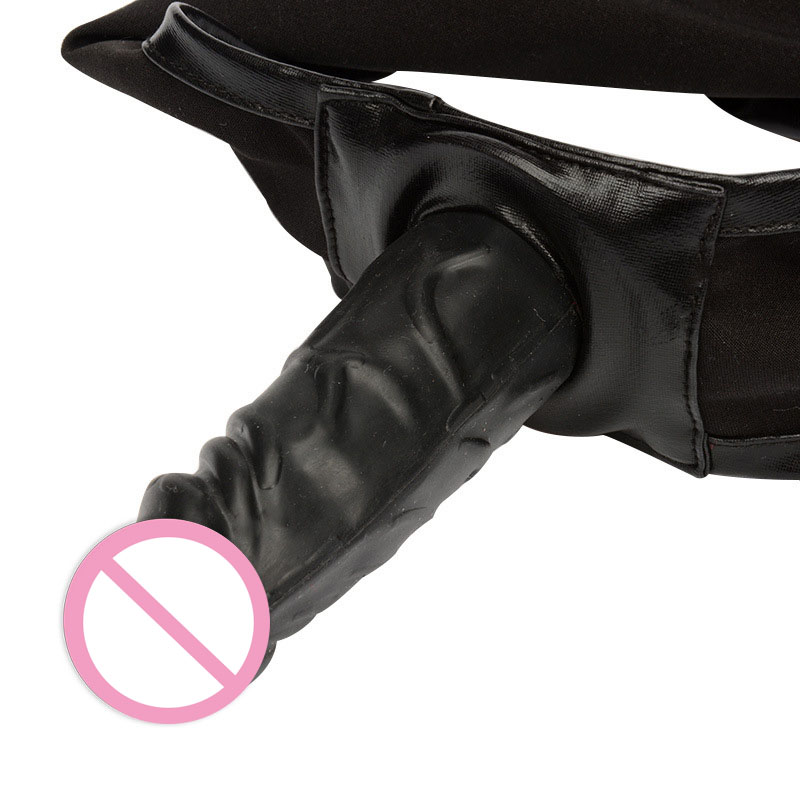Faux Latex Leather Underwear With Integrated Anal Dildo Penis Plug For Women Men Erotic Masturbation Chastity Belt Toy - 3