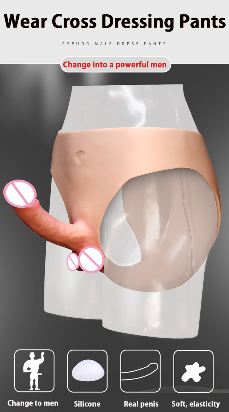 Silicone Strapon Dildo Panties Realistic Big Artificial Penis Unisex Erotic Toy For Couples Lesbian Sex - 1