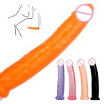 Soft Realistic Dildo Anal Plug Butt Thrusting Dildos Long Penis G-spot Sex Toys For Women Men Lesbian Masturbator