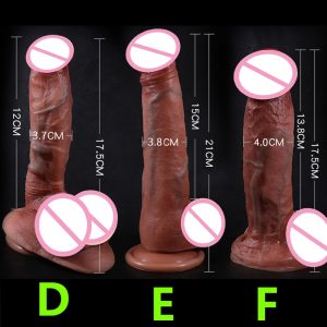 Realistic Soft Dildo Sex Toys Huge Silicone Penis With Sucker Anal Plug Women Strap On Big Dick Adult For Masturbator - 2