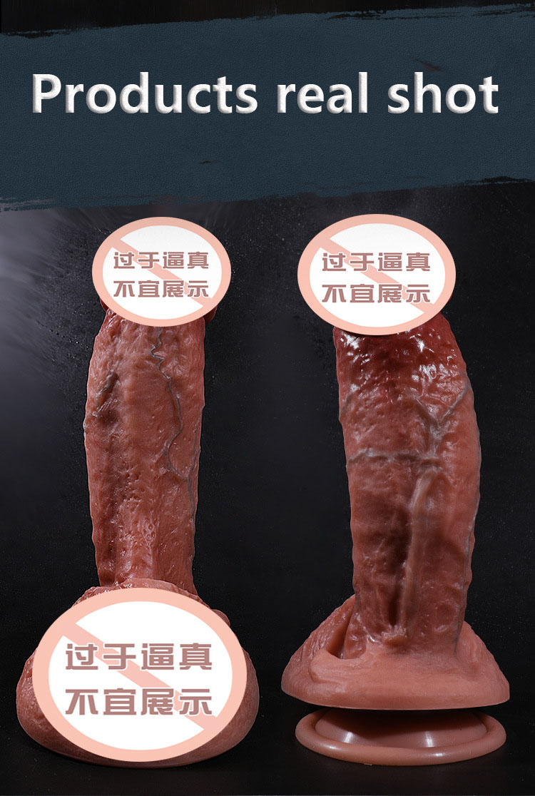 Quality Realistic Silicone Dildo Huge Strapon Penis Adult Sex Toy With Suction Cup For Women Comfortable Anal Plug Masturbator - 3
