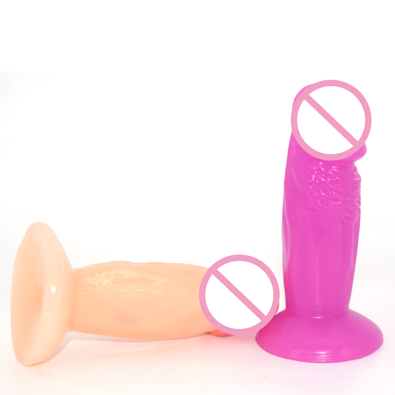 Realistic Beginners Dildo With Suction Cup Textured Thick Penis Adult Sex Toy For Women - 8