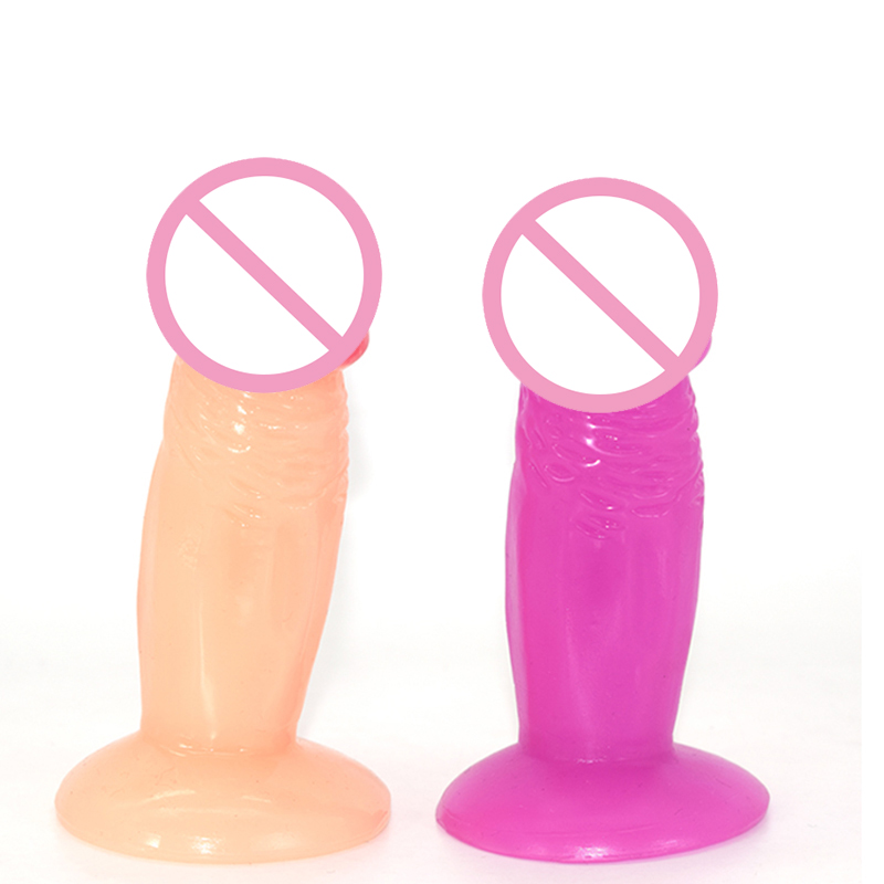 Realistic Beginners Dildo With Suction Cup Textured Thick Penis Adult Sex Toy For Women - 3