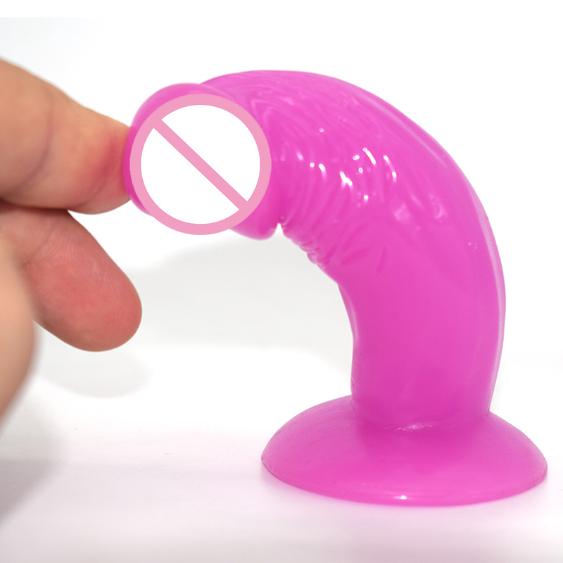 Realistic Beginners Dildo With Suction Cup Textured Thick Penis Adult Sex Toy For Women - 2