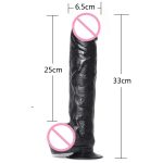 33x6 5cm Giant Huge Dildo Super Big Dick With Suction Cup Anal Butt Plug Large Dong Realistic Penis Sex Toys For Woman - 3
