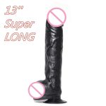 33x6 5cm Giant Huge Dildo Super Big Dick With Suction Cup Anal Butt Plug Large Dong Realistic Penis Sex Toys For Woman - 2