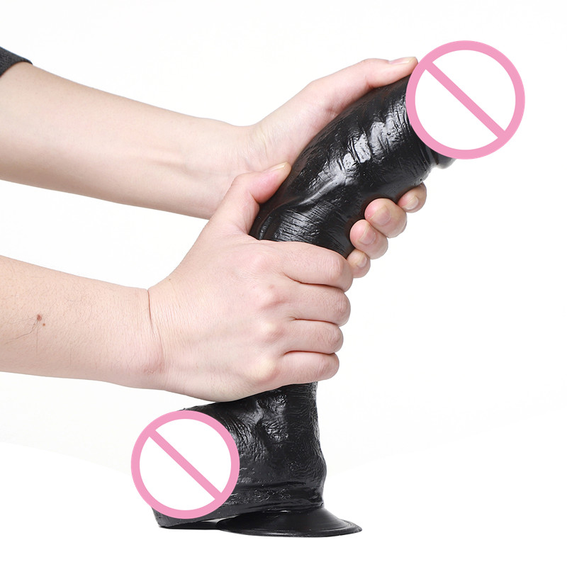Extralarge 33x65cm Realistic Dildo With Suction Cup Anal Plug Lifelike Penis Toy Pleasure Enhancer For Women - 3