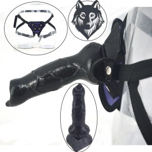 Strapon Dildo Animal Wolf Removable Sex Toys For Women Strap On Penis Harness Dick Dog Vagina Stimulate Toy