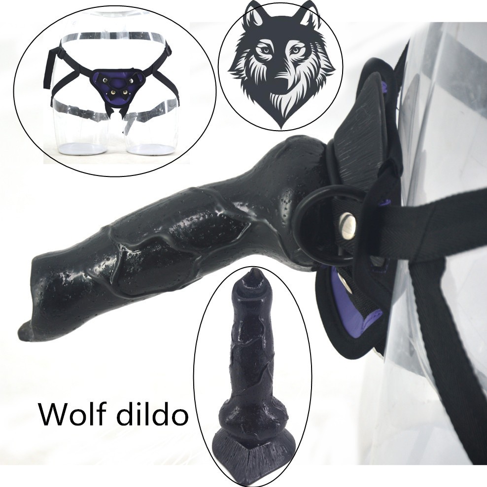 Removable Wolf Strapon Dildo Harness Womens Adjustable Strapon Penis Toy For Stimulating Vaginal Pleasure - 1