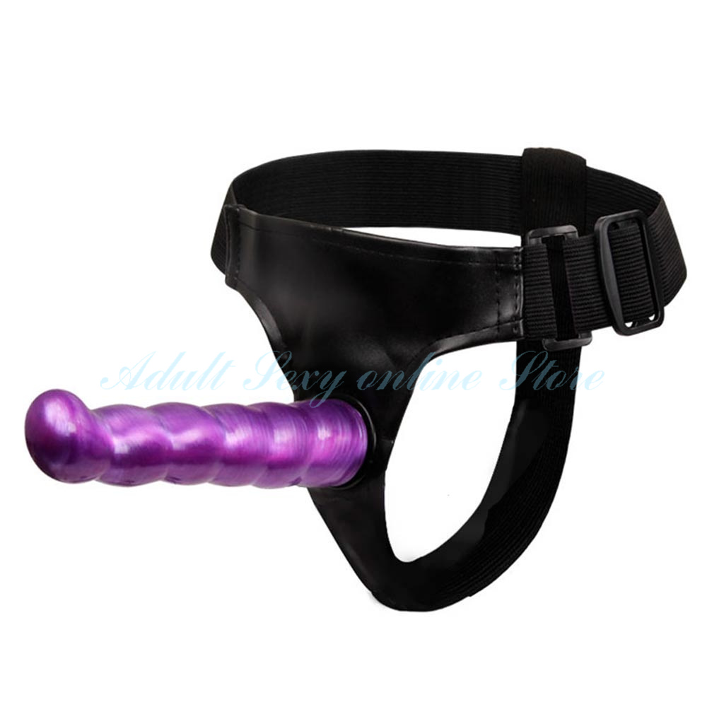 Black Leather Strapon Dildo Pants Wearable Adult Sex Toy For Women Lesbians Gays Perfect For Erotic Games - 3