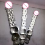 Big Glass Long Dildo With 3 Anal Beads Double And Ass Toys Huge Large Butt Plug Sex Products For Woman - 5