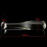 Sex Products Dildos For Women Transparent Crystal Glass Dildo Bat Styles Anal Toys Men Gay - 2