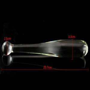 Sex Products Dildos For Women Transparent Crystal Glass Dildo Bat Styles Anal Toys Men Gay - 2
