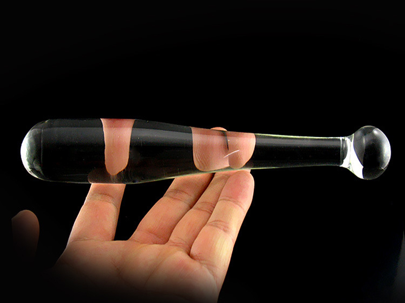 Transparent Crystal Glass Batstyle Dildo Unisex Anal Play Toy For Men Women And Gay Individuals - 5