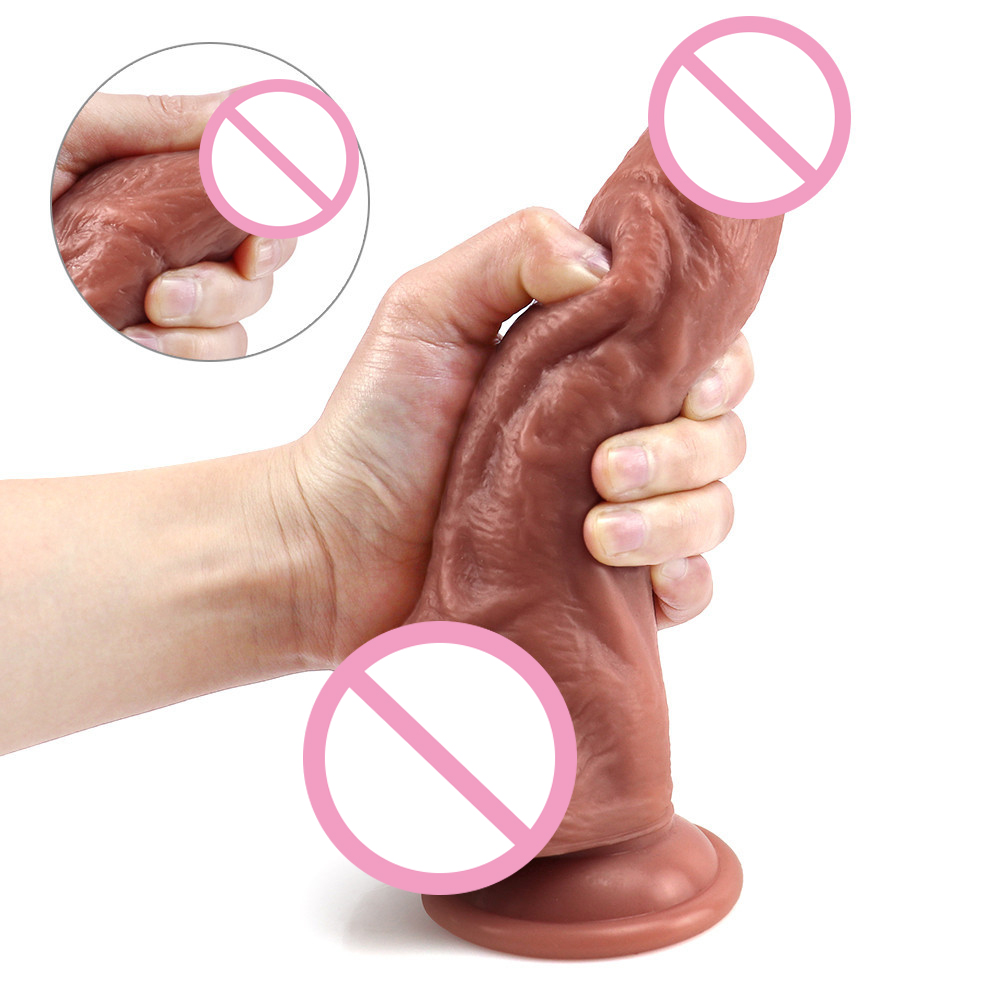 Silicone Realistic Dildo For Women Soft Skinfeel Adult Sex Toy Female Masturbator Large Size - 3