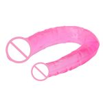 Jelly Double Penetration Anal Butt Plug Dildo Penis Sex Tool For Lesbian Gay - 4