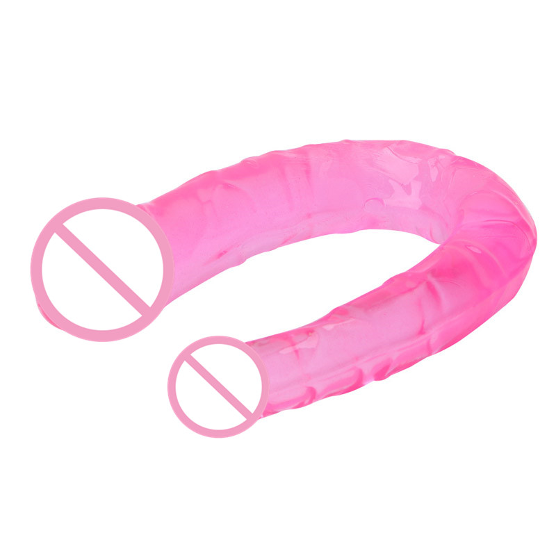 Dualended Jelly Silicone Anal Plug Dildo For Double Penetration Sex Toy For Gay Lesbian Couples - 40