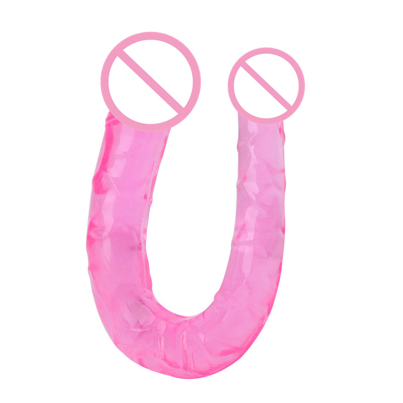 Dualended Jelly Silicone Anal Plug Dildo For Double Penetration Sex Toy For Gay Lesbian Couples - 38