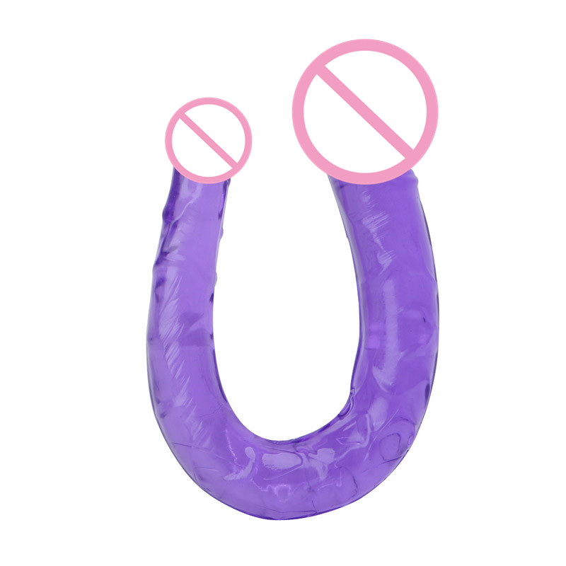 Dualended Jelly Silicone Anal Plug Dildo For Double Penetration Sex Toy For Gay Lesbian Couples - 37