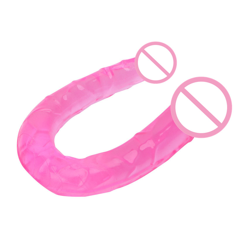 Dualended Jelly Silicone Anal Plug Dildo For Double Penetration Sex Toy For Gay Lesbian Couples - 25