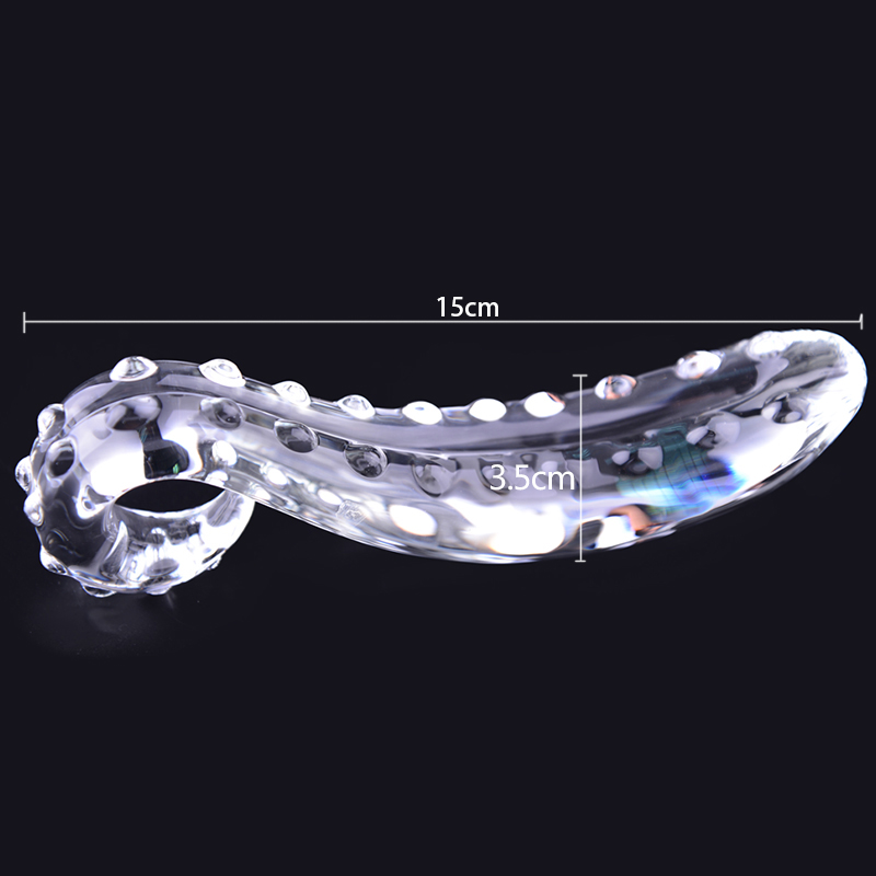 Blackwolf Large Crystal Glass Dildo Realistic Penis Masturbator Gspot Stimulator Anal Butt Plug Adult Sex Toys For Women - 13