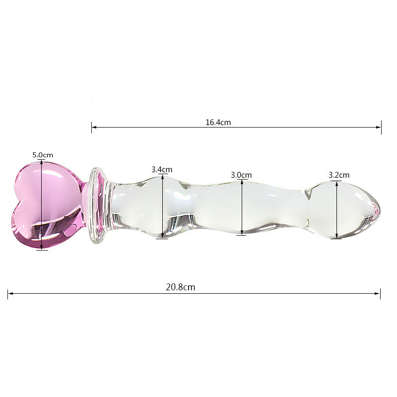 Blackwolf Large Crystal Glass Dildo Realistic Penis Masturbator Gspot Stimulator Anal Butt Plug Adult Sex Toys For Women - 12