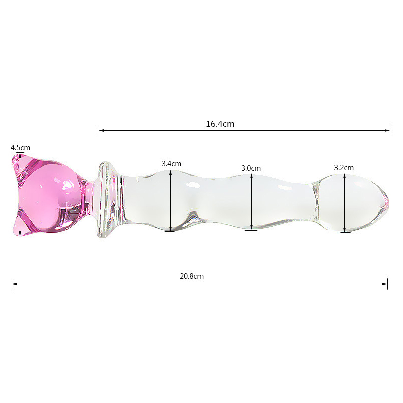 Blackwolf Large Crystal Glass Dildo Realistic Penis Masturbator Gspot Stimulator Anal Butt Plug Adult Sex Toys For Women - 11