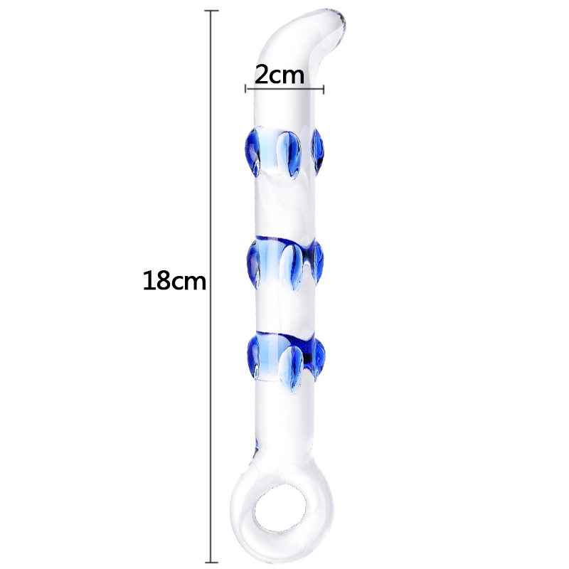 Blackwolf Large Crystal Glass Dildo Realistic Penis Masturbator Gspot Stimulator Anal Butt Plug Adult Sex Toys For Women - 6