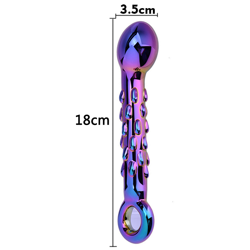 Blackwolf Large Crystal Glass Dildo Realistic Penis Masturbator Gspot Stimulator Anal Butt Plug Adult Sex Toys For Women - 4
