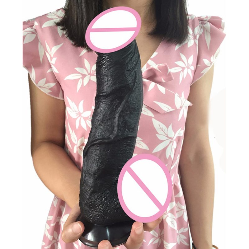 Big Dildo Suction Cup Black Realistic Huge Artificial Penis Man Dick Sex Toys For Women Lesbian Masturbate Shop