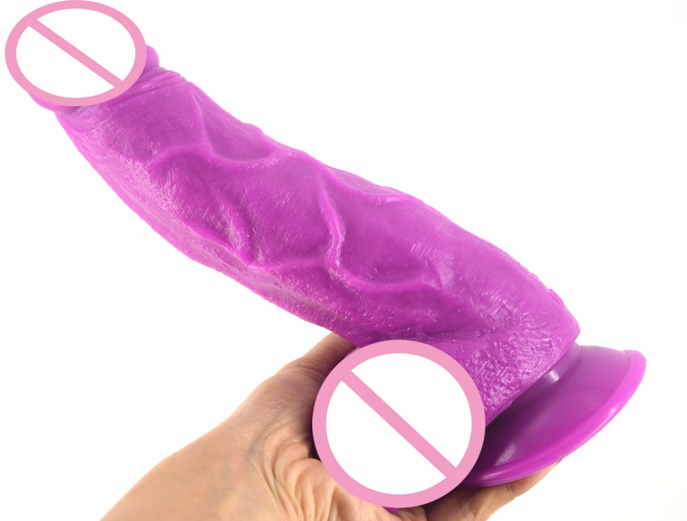 Large Realistic Black Dildo With Suction Cup Adult Sex Toy For Women Lesbians Solo Pleasures - 15