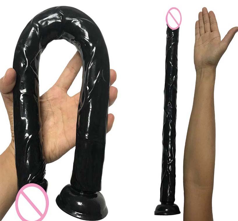 Ultrarealistic Extralong Soft Dildo Nonvibrating Adult Sex Toy With Suction Cup Strapon Anal And Vagina Massager - 2