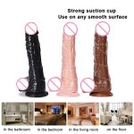 G-spot Penis Massager Adult Sex Toy Huge Dildo Realistic Rubber Suction Cup Vibrator For Woman Masturbation - 3