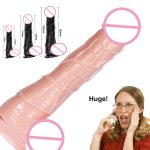G-spot Penis Massager Adult Sex Toy Huge Dildo Realistic Rubber Suction Cup Vibrator For Woman Masturbation - 2