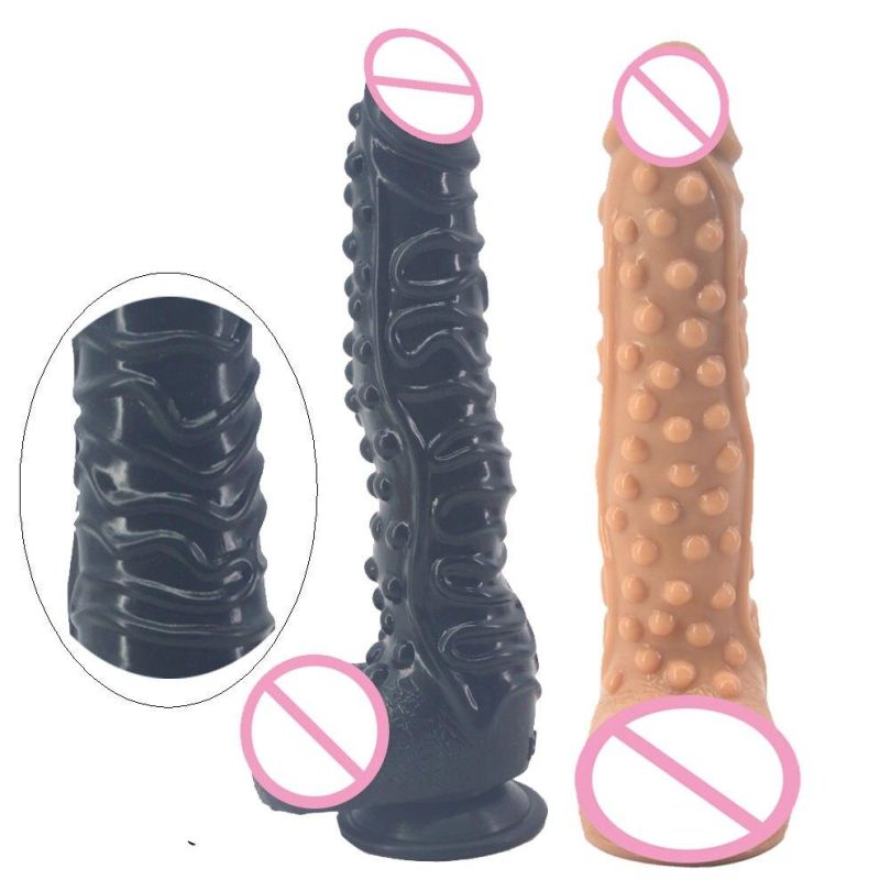 Long Big Silicone Dildo Realistic Penis Suction Deep Texture Sex Toys For Women Masturbator Extreme Stimulate Anal Massage
