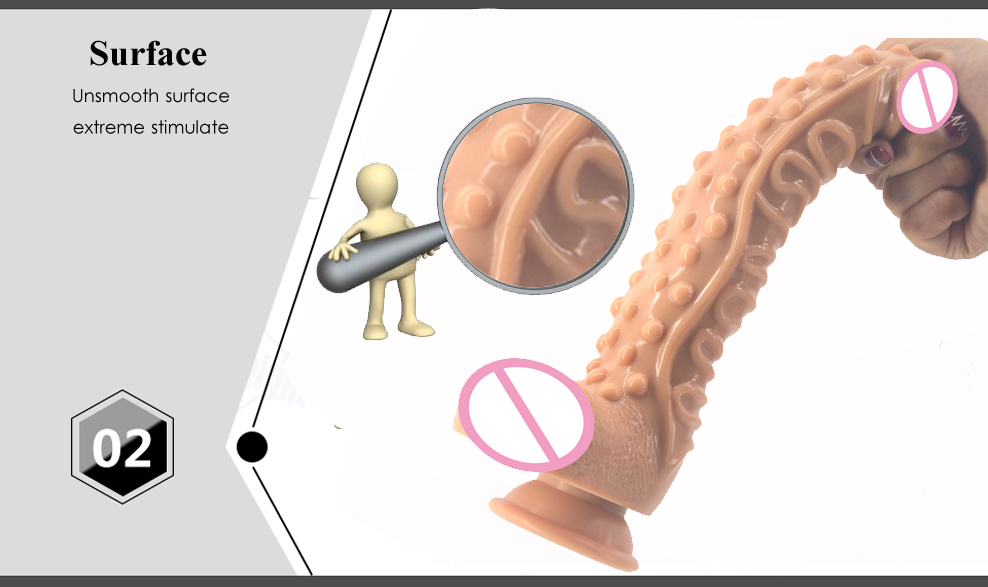 Realistic Large Silicone Dildo Extreme Stimulation Masturbator Womens Sexual Pleasure Toy With Deep Texture Anal Massage And Suction Features - 1