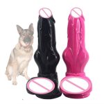 Large Wolf Canine Dildo Knotted Animal With Suction Cup Silicone Dog Penis Sex Toys For Women Masturbator Shop