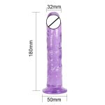 Erotic Soft Dildo Anal Butt Plug Realistic Penis Suction Cup Dick Toy For Adult G-spot Sex Toys Woman - 4