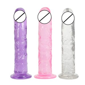 Erotic Soft Dildo Anal Butt Plug Realistic Penis Suction Cup Dick Toy For Adult G-spot Sex Toys Woman - 2