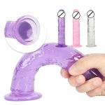 Erotic Soft Dildo Anal Butt Plug Realistic Penis Suction Cup Dick Toy For Adult G-spot Sex Toys Woman