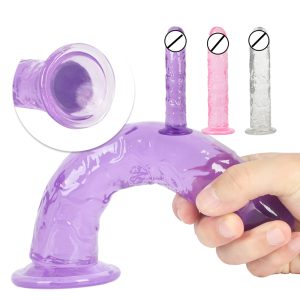 Erotic Soft Dildo Anal Butt Plug Realistic Penis Suction Cup Dick Toy For Adult G-spot Sex Toys Woman