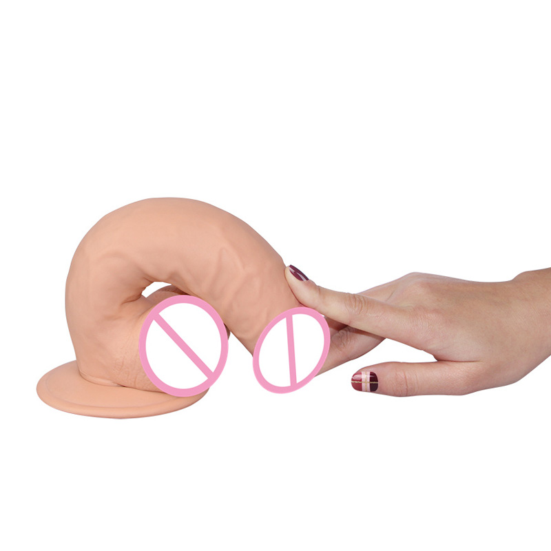 Tpe Ultrasoft Realistic Big Dildo Suction Cup Base Lesbianfriendly Sex Toy Masturbation Aid Anal Play - 4