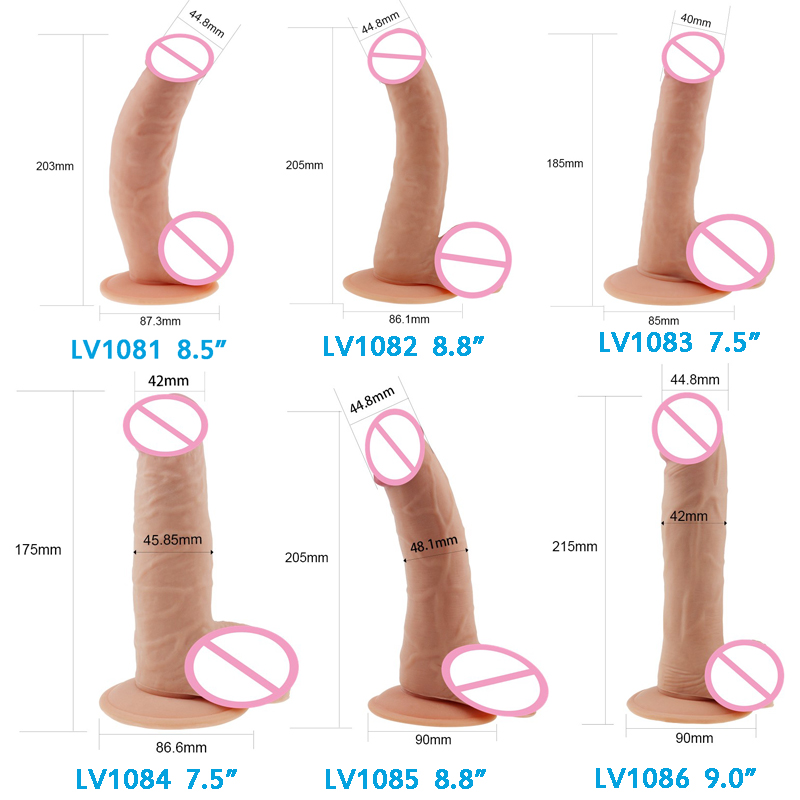 Tpe Ultrasoft Realistic Big Dildo Suction Cup Base Lesbianfriendly Sex Toy Masturbation Aid Anal Play - 2