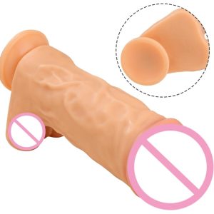 27x8 8 Cm Giant Flesh Dildo Thick Huge Suction Big With Cup Sex Toys For Female Masturbation Products - 3