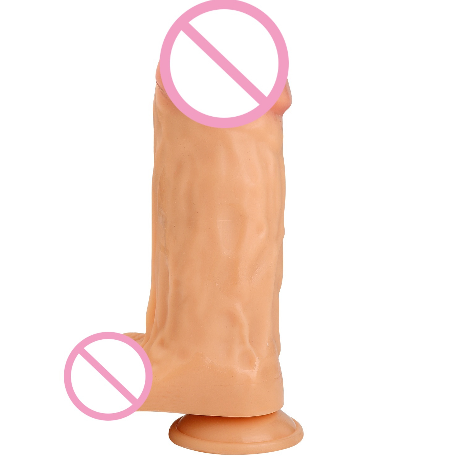 27x8cm Large Realistic Dildo Thick Fleshcolored With Strong Suction Cup Pleasure Toy For Women - 5