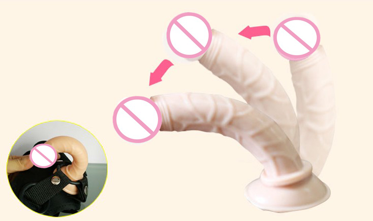 Realistic Strapon Mini Dildo With Harness 145x22cm Perfect For Lesbian Couples Anal Sex Toy Fake Penis - 4